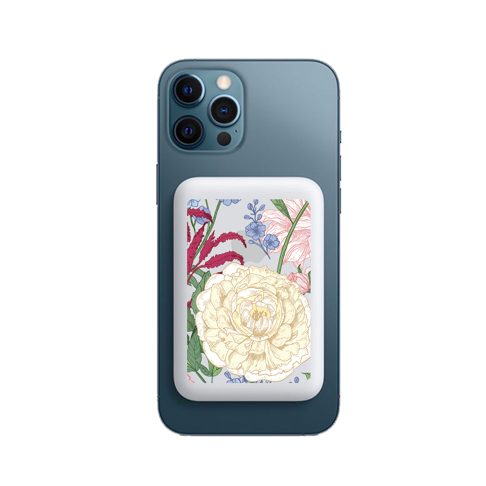 Magnetic Wireless Powerbank - July Delphinium
