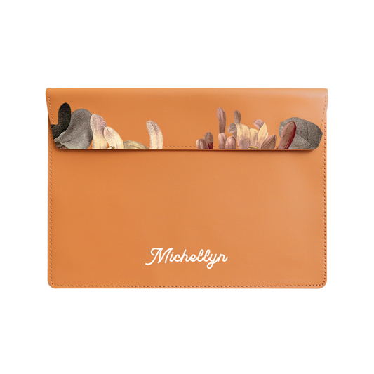 Vegan Leather Sleeve - June Honey Suckle