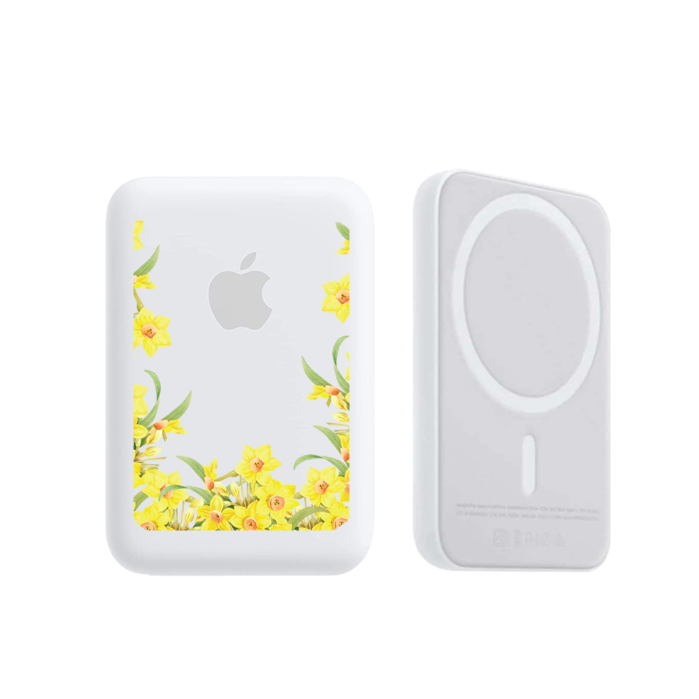 Magnetic Wireless Powerbank - March Daffodils