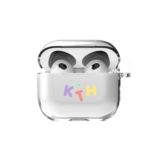 Airpods Case - CUSTOM MONOGRAM 2.0 Rainbow