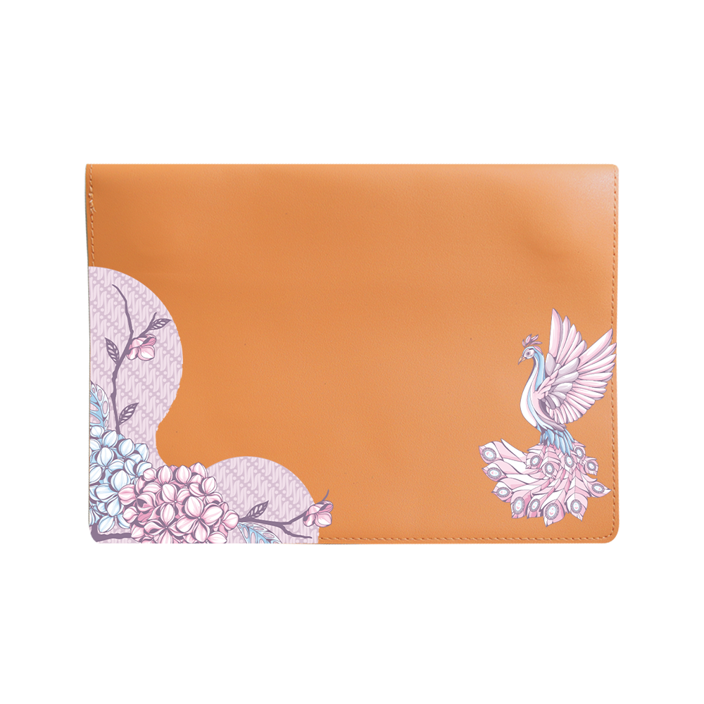 Vegan Leather Sleeve - Peacock