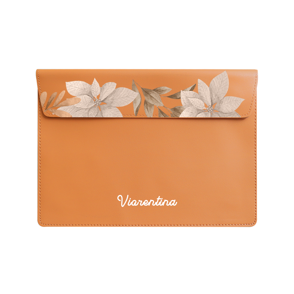 Vegan Leather Sleeve - Rustic Lily