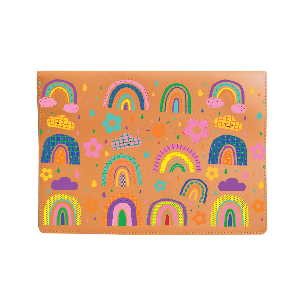 Vegan Leather Sleeve - Rainbow