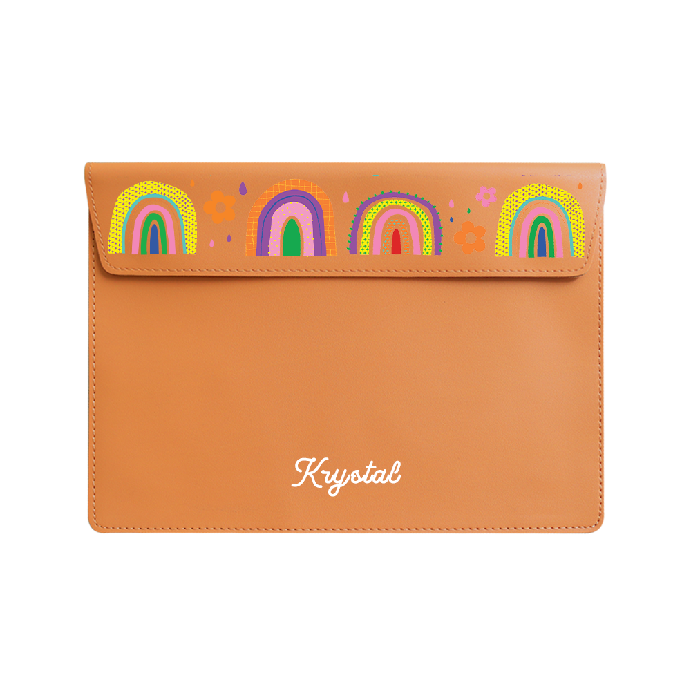 Vegan Leather Sleeve - Rainbow