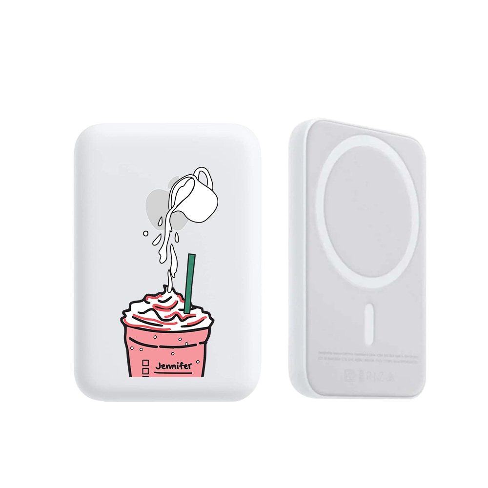 Magnetic Wireless Powerbank - Raspberry Frappe