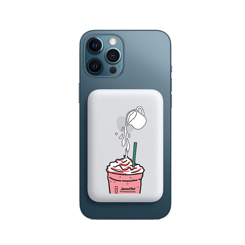 Magnetic Wireless Powerbank - Raspberry Frappe