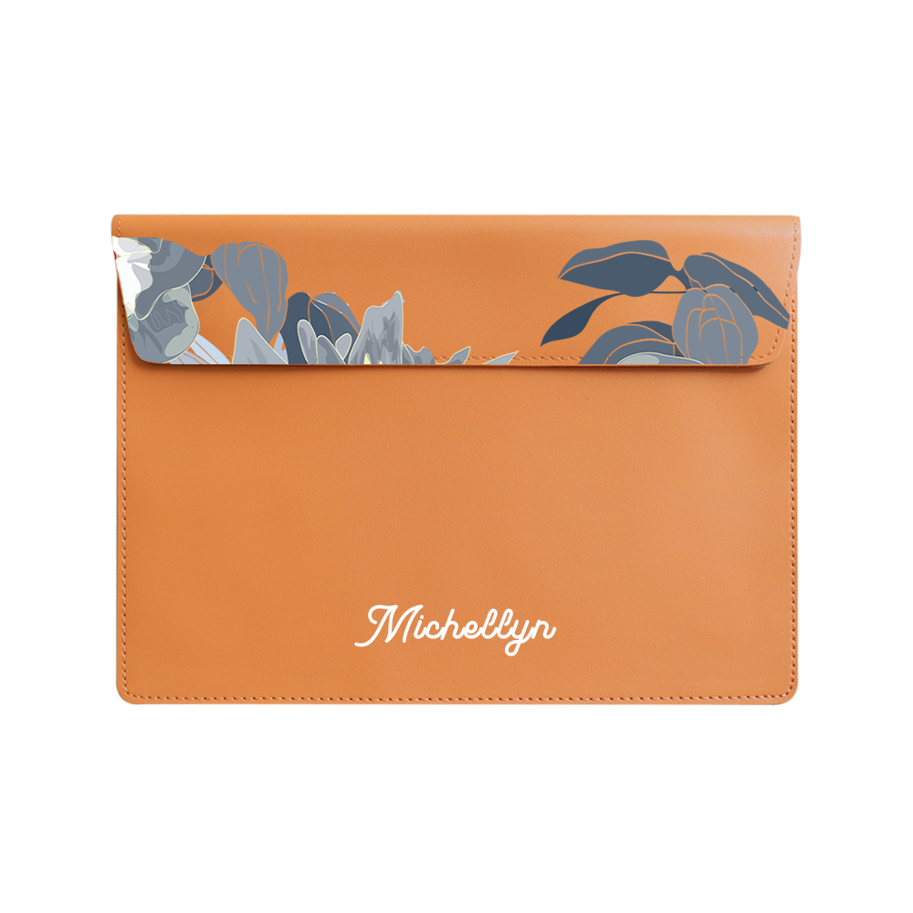 Vegan Leather Sleeve - September Morning Glory