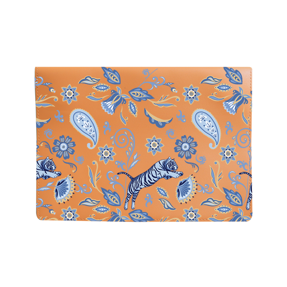 Vegan Leather Sleeve - Tiger & Floral