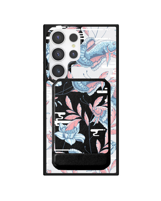 Android Magnetic Multifold Wallet - Fish & Floral 3.0