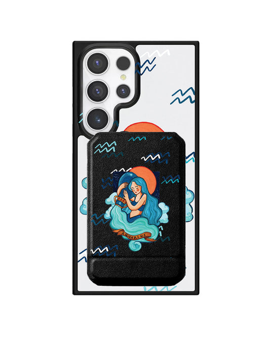 Android Magnetic Multifold Wallet - Aquarius