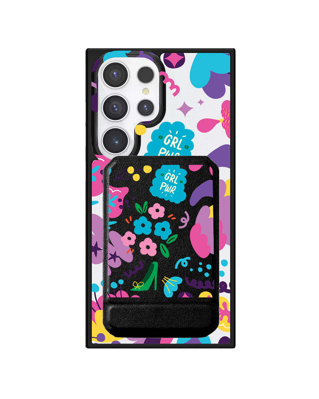 Android Magnetic Multifold Wallet - Girl Power 1.0