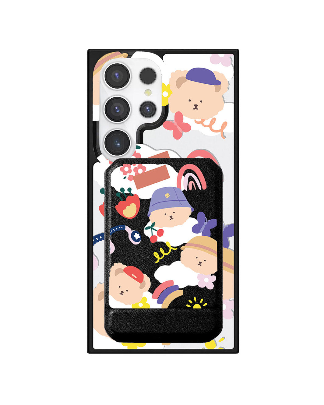 Android Magnetic Multifold Wallet - Bear in Style