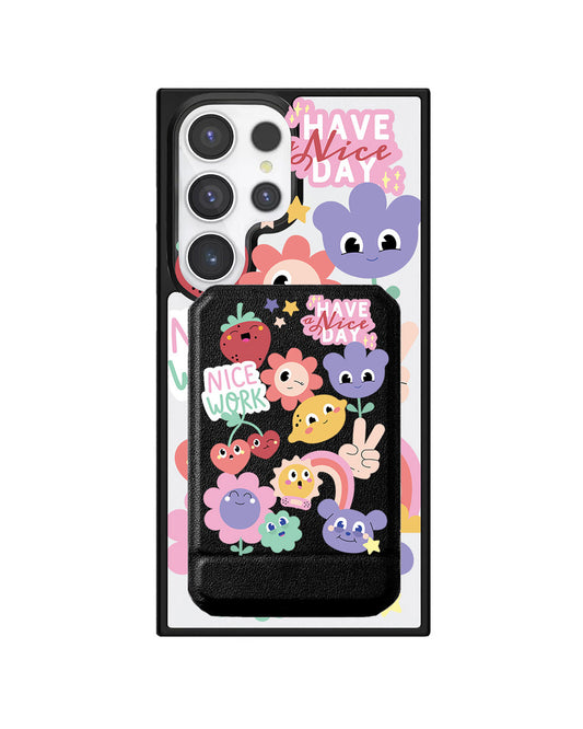 Android Magnetic Multifold Wallet - Garden Party