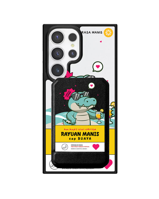 Android Magnetic Multifold Wallet - Cap Buaya
