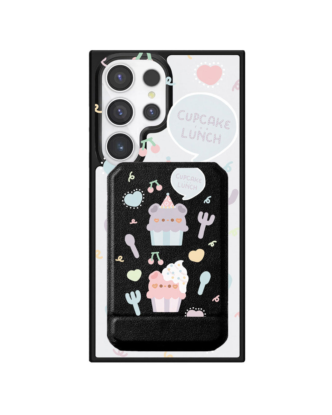 Android Magnetic Multifold Wallet - Cupcake