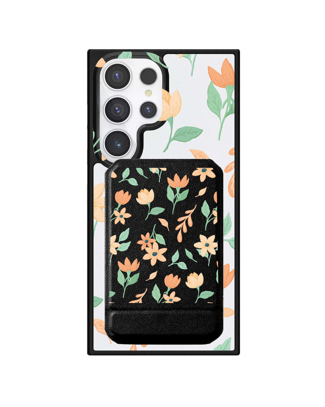 Android Magnetic Multifold Wallet - Birth Flower 4.0