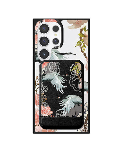 Android Magnetic Multifold Wallet - Oil Painting Birds