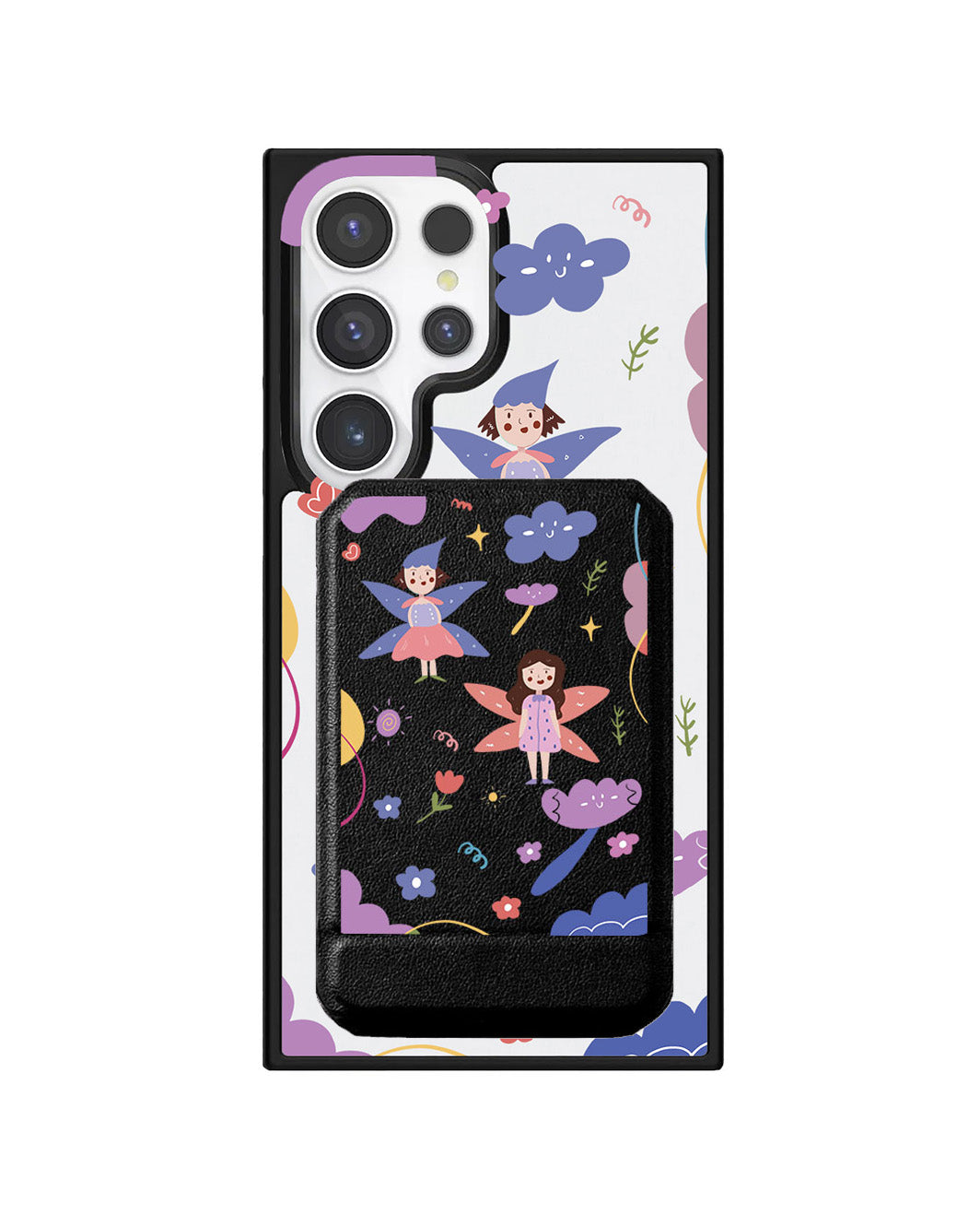 Android Magnetic Multifold Wallet - Fairy Pattern