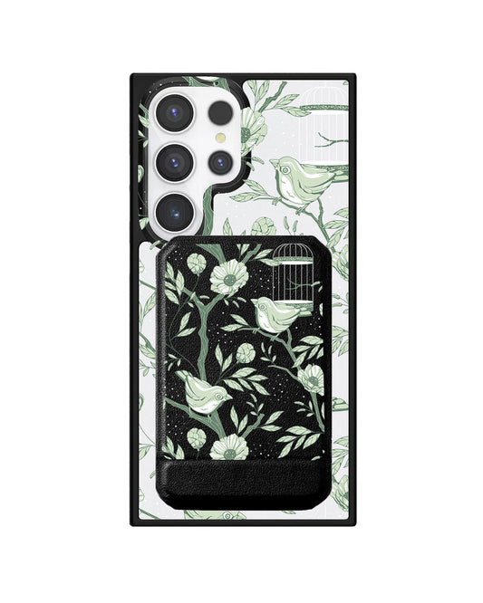 Android Magnetic Multifold Wallet - Lovebird Monochrome 4.0