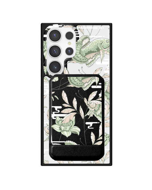 Android Magnetic Multifold Wallet - Fish & Floral 6.0