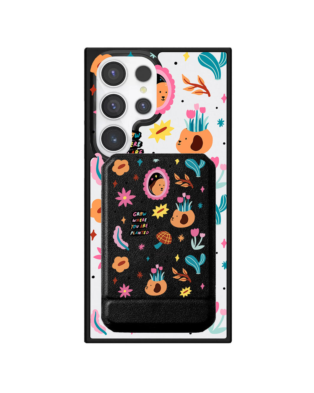 Android Magnetic Multifold Wallet - Grow and Bloom