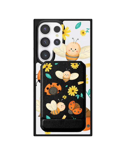 Android Magnetic Multifold Wallet - Lady Bug & Bee