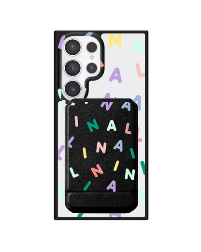 Android Magnetic Multifold Wallet - CUSTOM MONOGRAM 2.0 Rainbow