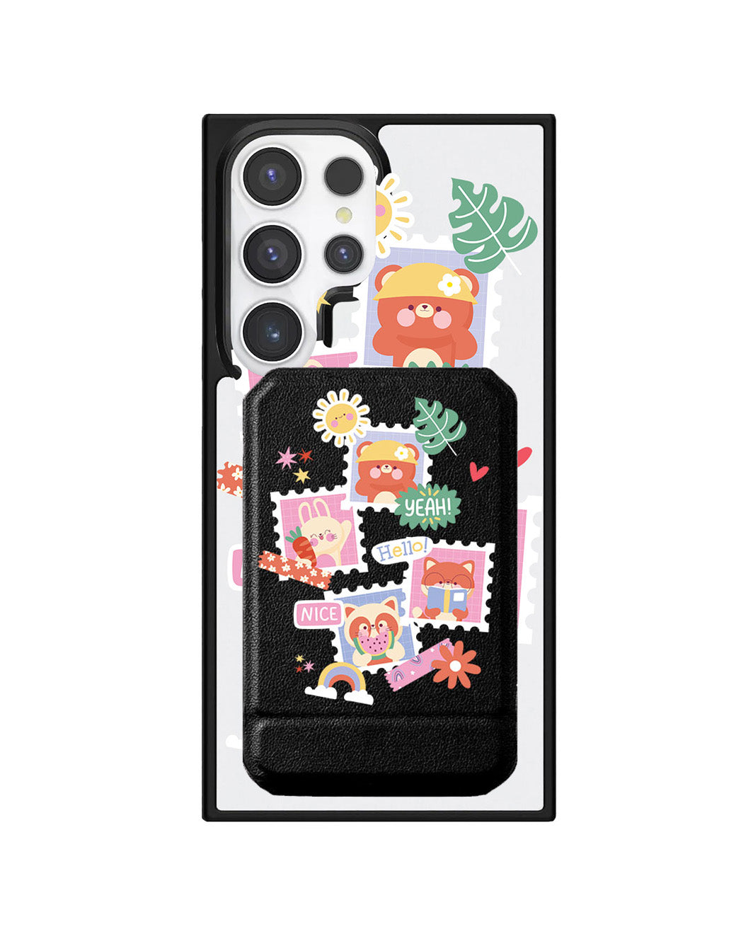 Android Magnetic Multifold Wallet - Animal Squad