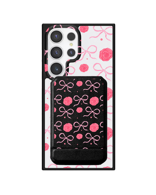 Android Magnetic Multifold Wallet - Coquette Rose