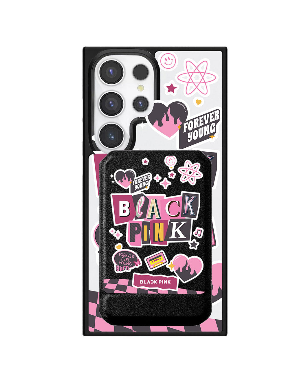 Android Magnetic Multifold Wallet - Blackpink