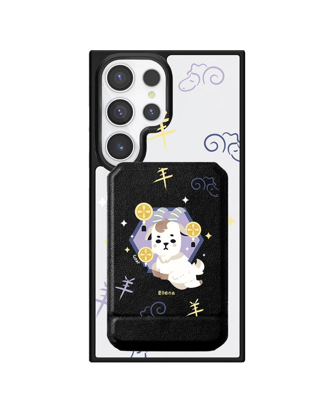 Android Magnetic Multifold Wallet - Goat (Chinese Zodiac / Shio)
