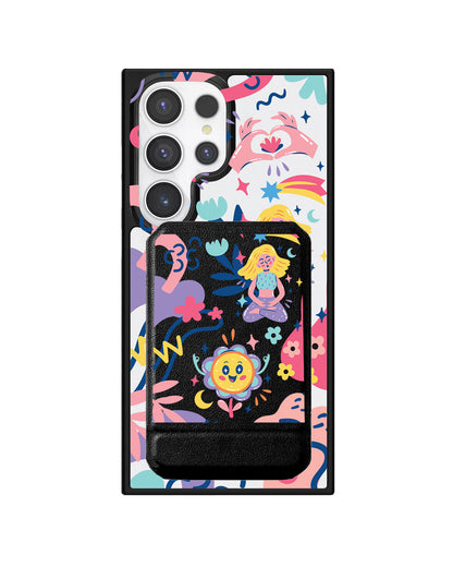 Android Magnetic Multifold Wallet - Heather