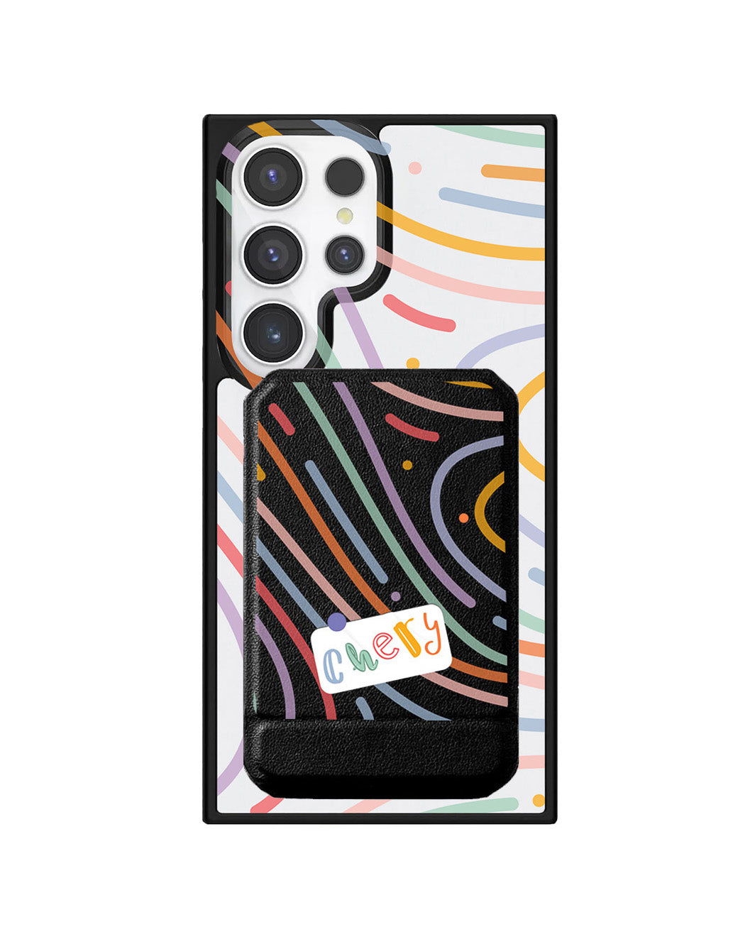 Android Magnetic Multifold Wallet - Doodle 2.0 Monogram