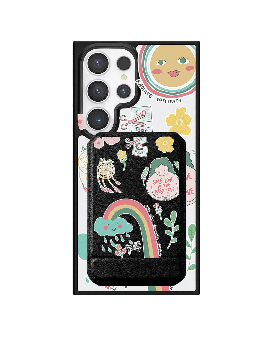 Android Magnetic Multifold Wallet - Self Love