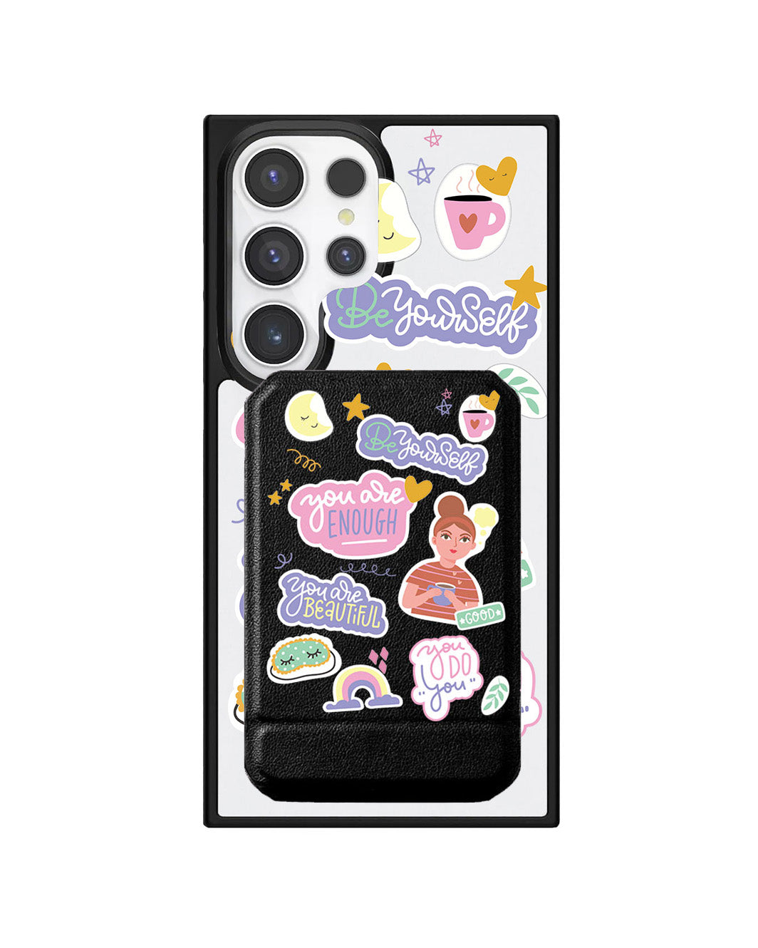 Android Magnetic Multifold Wallet - Be Yourself
