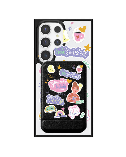 Android Magnetic Multifold Wallet - Be Yourself