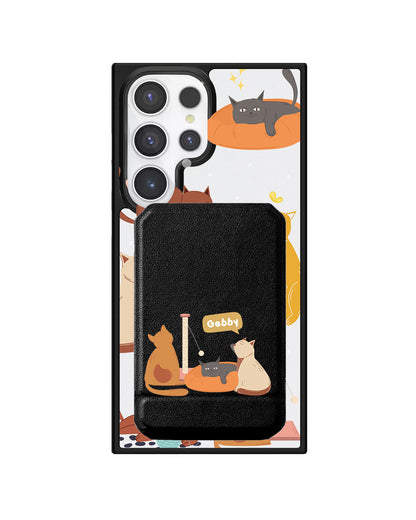 Android Magnetic Multifold Wallet - Playful Cat 1.0