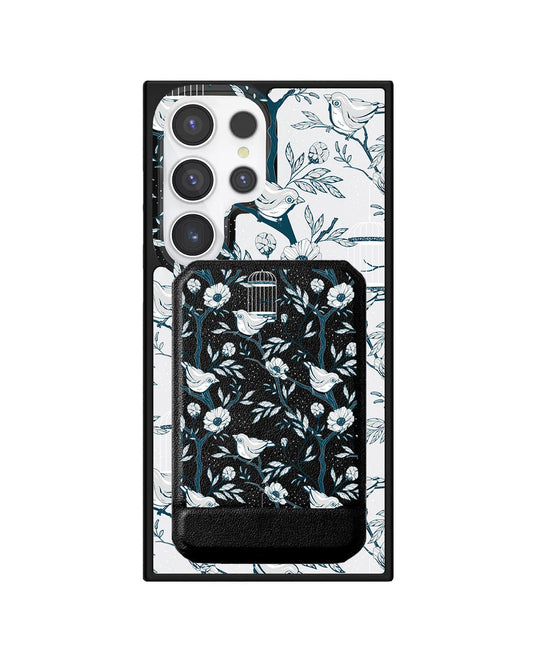 Android Magnetic Multifold Wallet - Lovebird Monochrome 1.0