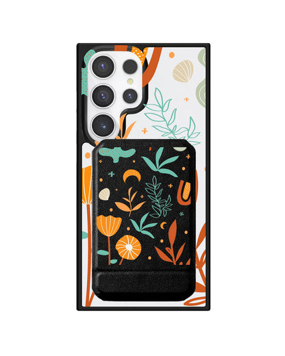 Android Magnetic Multifold Wallet - Autumn Botanical