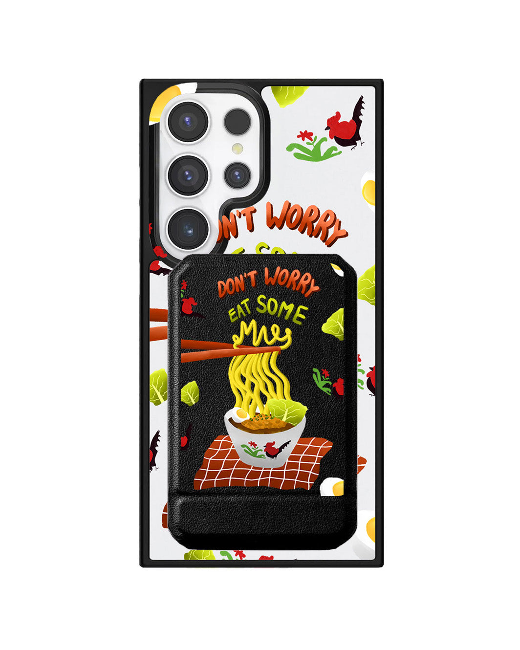 Android Magnetic Multifold Wallet - Go eat some mie