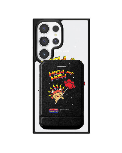 Android Magnetic Multifold Wallet - Meow Pop 1.0