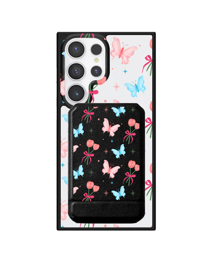 Android Magnetic Multifold Wallet - Coquette Butterfly