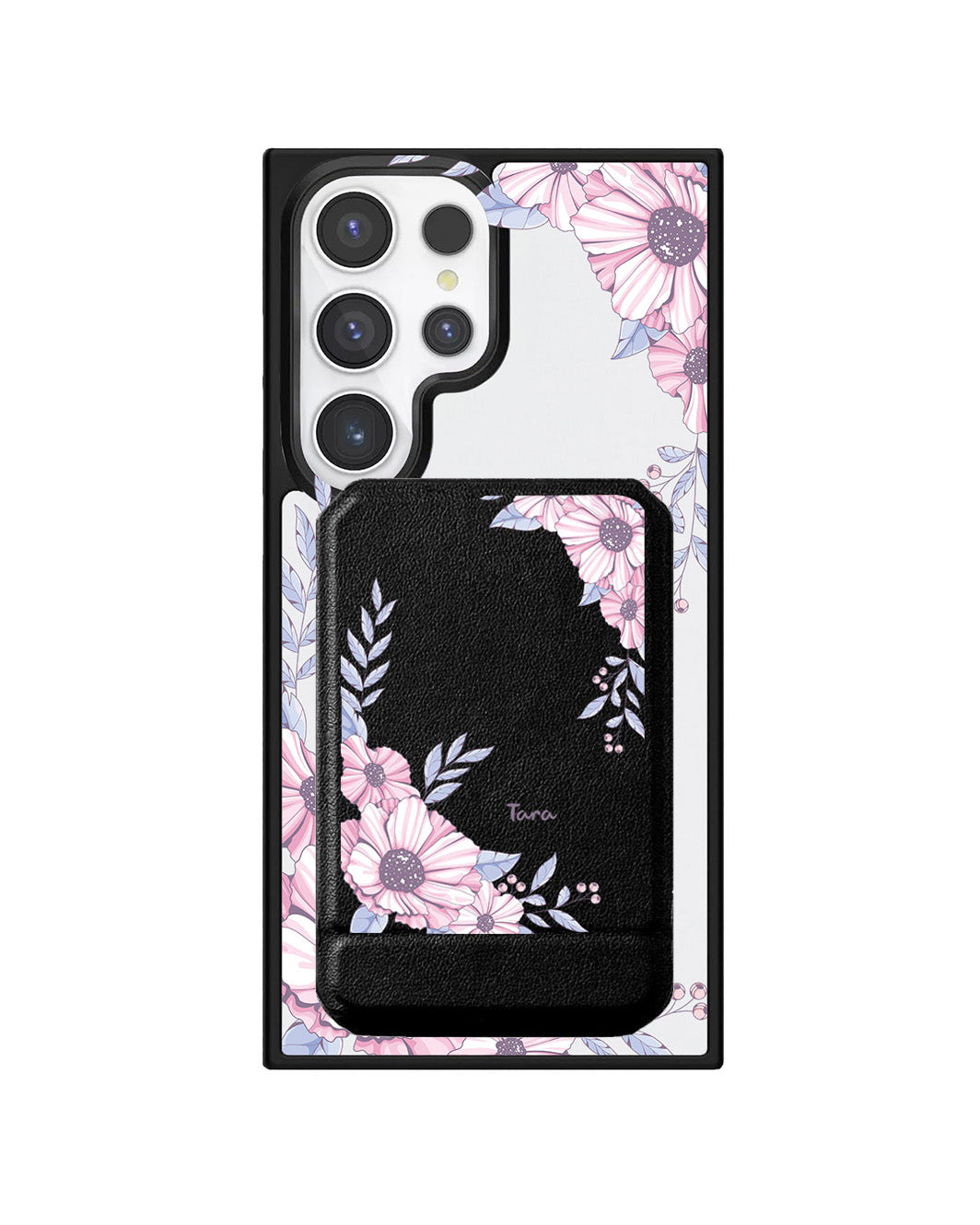 Android Magnetic Multifold Wallet - Pink Blossom