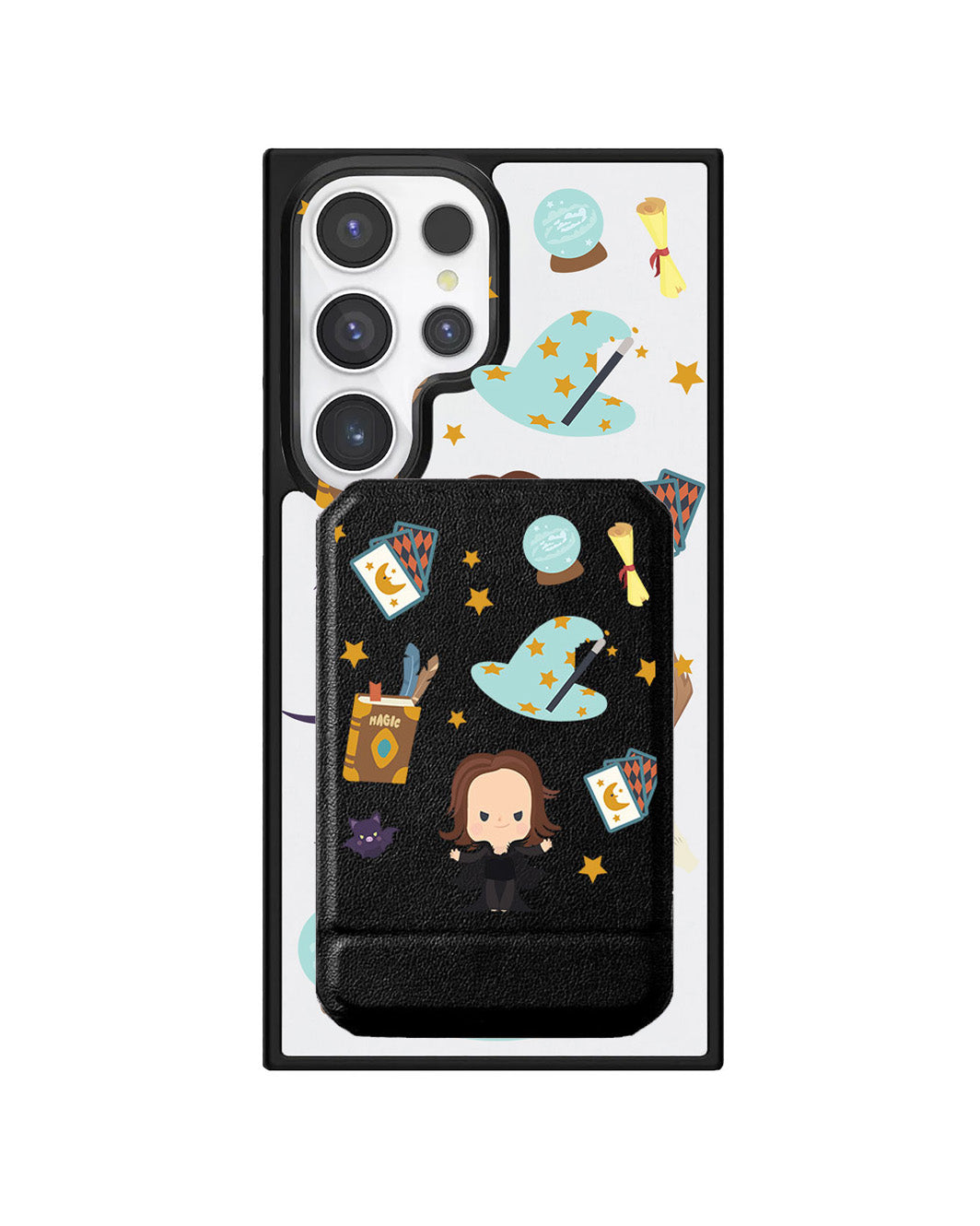 Android Magnetic Multifold Wallet - Little Hogwarts