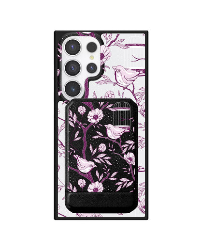 Android Magnetic Multifold Wallet - Lovebird Monochrome 5.0