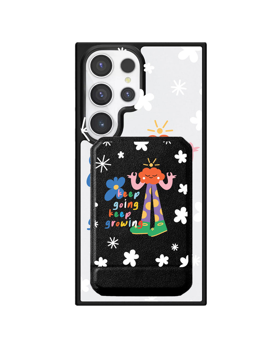 Android Magnetic Multifold Wallet - Keep Growing