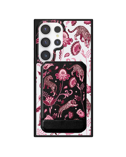 Android Magnetic Multifold Wallet - Tiger & Floral 2.0