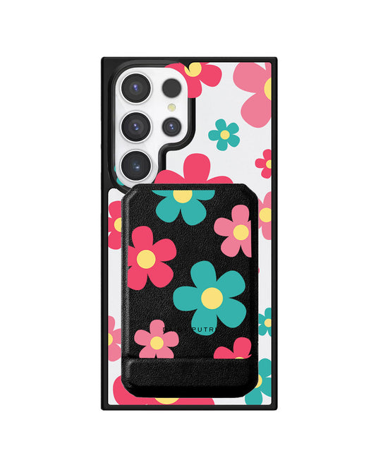 Android Magnetic Multifold Wallet - Daisy Delight 2.0