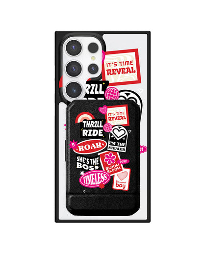 Android Magnetic Multifold Wallet - The Boyz Song Sticker Pack