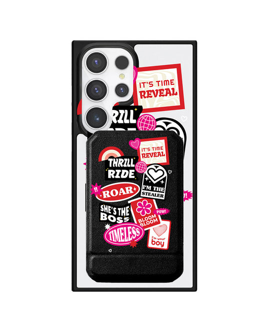 Android Magnetic Multifold Wallet - The Boyz Song Sticker Pack